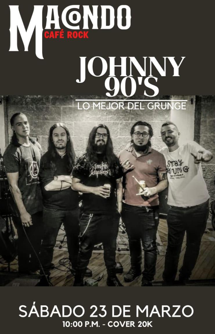 Poster tributo al Grunge noventero, Jhonny 90's